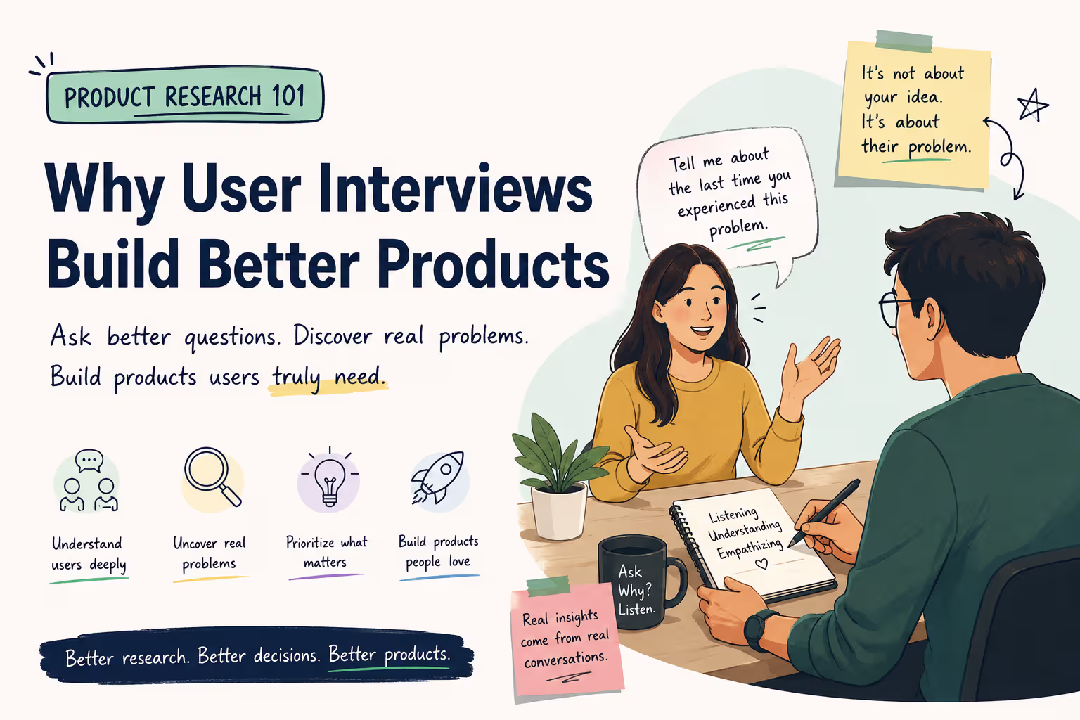 Product Research 101: What I Learned from Conducting User Interviews