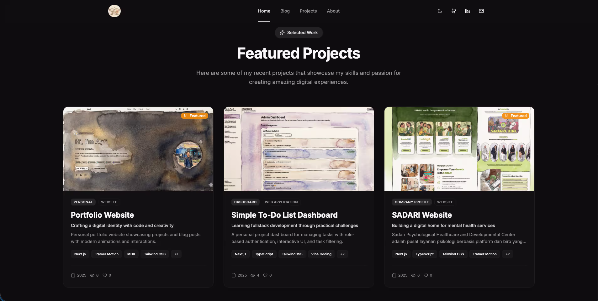 Portfolio Website screenshot 2